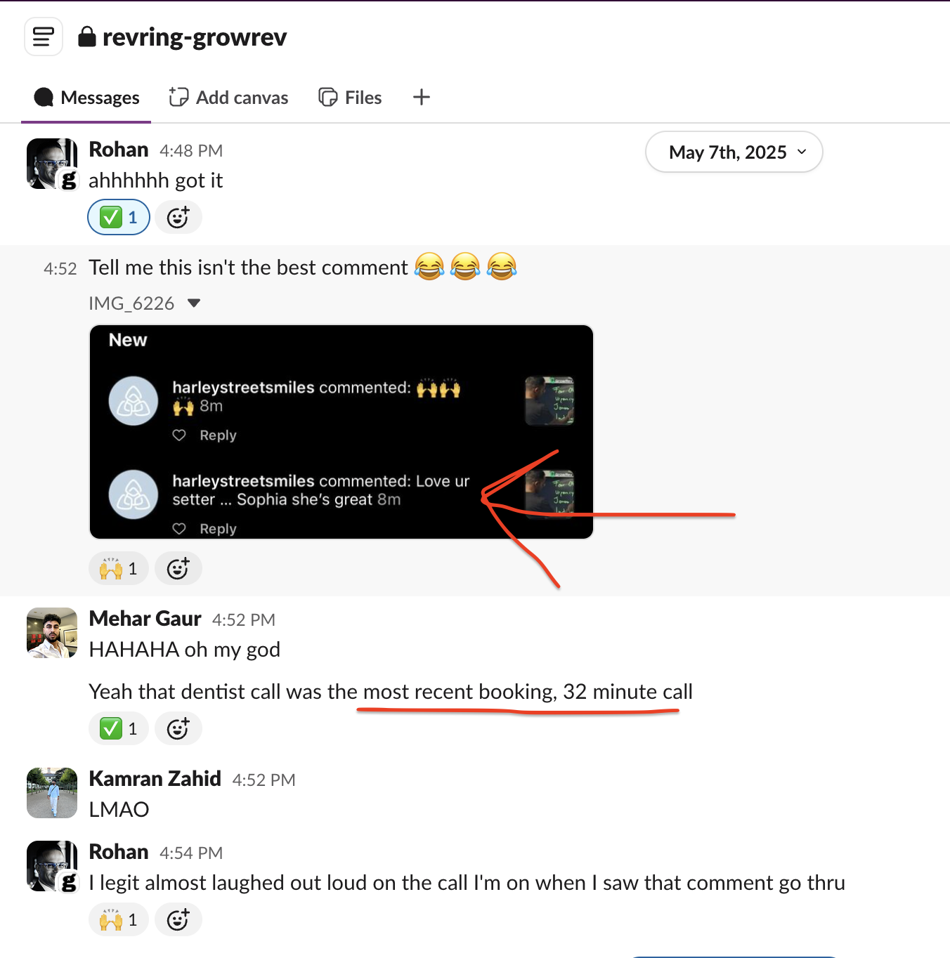 GrowRev Slack screenshot